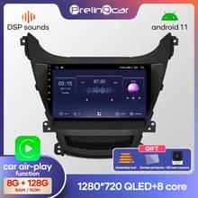 Prelingcar Android10.0 NO DVD 2 Din Car Radio Multimedia Video Player Navigation GPS For Hyundai Elantra 2011-2013 Octa-Core IPS 2024 - buy cheap