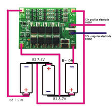 BMS 3S 40A Balancer PCM 18650 Lithium Battery Protection Board 3S BMS Li-ion Charger Charging With Balance 12.6V for Drill Motor 2024 - купить недорого