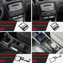 Car-Styling Accessories Air vent Gear Water Cup Holder AC Panel Interior Decorative Cover Case For Ford Focus 2 mk2 2009-2015 2024 - buy cheap