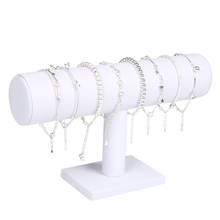 Branco plutônio pulseira de exibição de corrente relógio t-bar rack de exibição de jóias organizador suporte de exibição difícil 2024 - compre barato