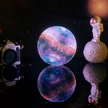 Dropship New Arrival 3D Print Star Moon Lamp Colorful Change Touch Home Decor Creative Gift Usb Led Night Light Galaxy Lamp 2024 - buy cheap