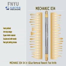 Glue Removal Tool MECHANIC 034 Chip Motherboard Layered Cutting Rework Blade Set For Phone Repair Remove IC Double-End Knife 2024 - buy cheap