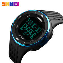 Skmei-relógio digital masculino de pulso 1219, à prova d'água, com cronógrafo, calendário, alarme, esportivo, para homens 2024 - compre barato
