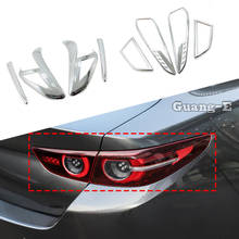 For Mazda 3 Mazda3 Axela M3 2019 2020 2021 2022 Car ABS Cover Trim Back Rear Tail Light Lamp Frame Stick Parts Eyebrow Hood 4PCs 2024 - buy cheap