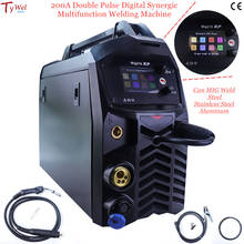 200A Multifunction Welding Machine Synergic Digital Double Pulse TIG MMA MIG Welder for Steel Stainless Steel Aluminum Welding 2024 - купить недорого