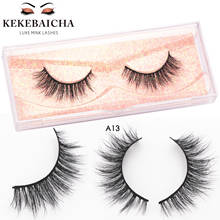 Short Mink Eyelashes False Eyelashes Natural Lashes Full Stirp Lashes 3D Mink Eyelashes Reusable Lashes A13 Makeup Fake Lashes 2024 - compre barato