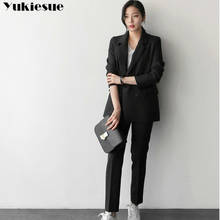 spring summer style wome's suit two piece set women two-piece suit female OL office lady blazer jacket trousers interview suits 2024 - buy cheap