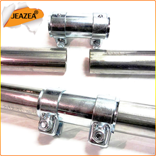 JEAZEA  2" 51mm Universal Stainless Steel Car Exhaust Pipe Tube Connector Heavy Duty Sleeve Double Clamp Tube Adapter Joiner 2024 - buy cheap