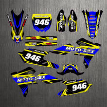 For YAMAHA 250 WRF Motorcycle Personalised Stickers GRAPHICS Backgrounds Decos Kits For YAMAHA WR250F 2015 2016 2017 2018 2019 2024 - buy cheap