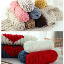 Bufanda de lana gruesa para tejer, hilo de ganchillo para el hogar, grosor cálido, 100 g/unidad 2024 - compra barato