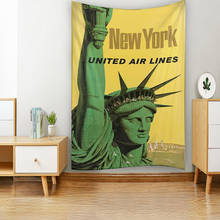 Statue of Liberty Wall Hanging Tapestry Art Deco Blanket Curtain Hanging Home Bedroom Living Room Decor 2024 - buy cheap