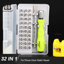Free Shipping 32 IN 1 Magnetic Screwdriver Set Multi-Purpose Precision Screw Special 0.8 star For Phone Clock Watch Repair 2024 - buy cheap