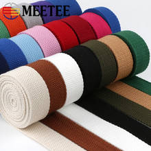 Meetee 50yards 25mm Thicken 2mm Canvas Webbing Ribbon Strap for Backpack Belt Dog Collar Woven Bands Sew DIY Crafts Accessory 2024 - buy cheap