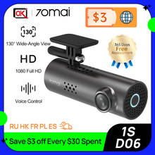 70mai Dash Cam 1S Car DVR for English Voice Control and 70 Mai 1S D06 WIFI Wireless Connect  1080P HD Night Vision 2024 - купить недорого