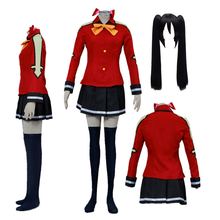 Disfraz de Anime de Fairy Tail, traje de Cosplay de Santa Marvell, vestido rojo de Halloween, ropa de fiesta 2024 - compra barato
