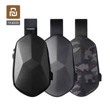 Tajezzo Polyhedron PU Backpack USB Bag Waterproof Colorful Leisure Sports Chest Pack Bags For Travel Camping From Xiaomi Youpin 2024 - buy cheap