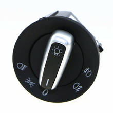 Хромированный автомобильный переключатель света COSTLYSEED 5ND 941 431 A, противотуманная фара, ручка фары для Passat B6 B7 CC Golf MK5 MK6 2024 - купить недорого