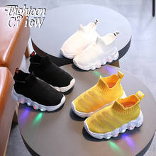 Zapatillas luminosas Led para niños y niñas, zapatos luminosos con suela ligera, transpirables, talla 21-30 2024 - compra barato