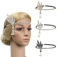 2019 New Style 1920s Flapper Great Gatsby Headband Pearl Charleston Party Bridal Headpiece Lady 2024 - buy cheap