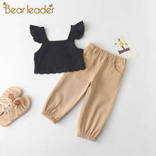 Bear Leader-Conjuntos de ropa informal para niñas, chaleco y pantalones de moda, ropa lisa, traje de 2 a 6 años 2024 - compra barato