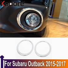 Хромированный передний противотуманный светильник для Subaru Outback 2015 2016 2017, накладка на светильник, защитные аксессуары для автомобиля, Стайлинг автомобиля 2024 - купить недорого