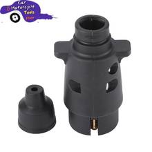 Plastic  7 Pin Socket Plugs For Trailers RVs 12V 7 Way Round Standard European Car Plug Connector 2024 - buy cheap