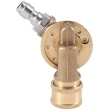 Acoplador pivotante para bico de lavagem de pressão, acessório de limpeza de calha, 240 graus, 4500 psi, 1/4 tamanhos rápidos 2024 - compre barato