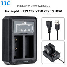JJC USB Camera Battery Charger Fit NP-W126/126S Batteries for Fujifilm XS10 XE4 XE3 XE2 XT3 XT2 XT30II XT30 XT20 X100V X100F XA7 2024 - buy cheap