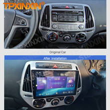Reproductor Multimedia con Android para coche, Radio Estéreo 2 Din con Carplay, unidad principal de vídeo Manual, para Hyundai I20, 2008, 2009, 2010, 2011, 2012, 2013, 2014 2024 - compra barato