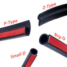 P Z D Type Automotive Door weatherstripping Door Rubber Seal Strip Car Sound Insulation 4 Meters Rubber Sealing For Car Rubber 2024 - buy cheap