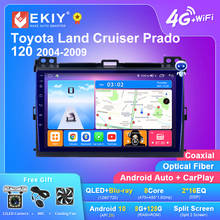 Ekiy 9 radio radio ips android 9.0 carro multimídia rádio automático para toyota land cruiser prado 120 2004-2009 gps navi navegação jogador estéreo 2024 - compre barato