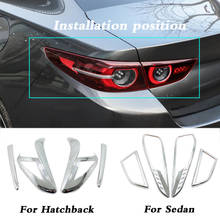 Car Body ABS Cover Trim Back Rear Tail Light Lamp Frame Stick Parts 4pcs For Mazda 3 Mazda3 Axela M3 Sedan 2019 2020 2021 2022 2024 - buy cheap