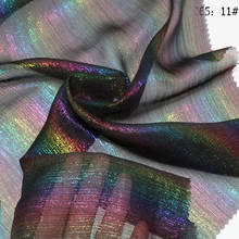Tela de gasa 30D para disfraz, tela de crepé mágico, color bronce arcoíris, brillante, bricolaje 2024 - compra barato