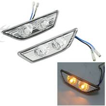 Motorcycle Amber Rearview Mirrors Turn Signal Lights For Kawasaki Ninja ZX10R 2011-2015 2014 2013 Clear 2024 - buy cheap