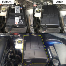 Engine Battery Dustproof Negative Electrode Waterproof Protective Cover for Skoda Kodiaq Octavia 5E A7 for VW Tiguan L 2016-2020 2024 - купить недорого
