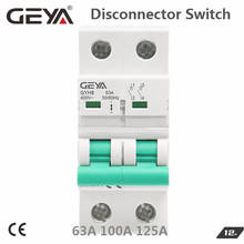 GEYA GYH8 Din Rail 2Pole Main Switch Function Disconnector Switch Isolator Circuit Breaker 400VAC DP Breaker 2024 - buy cheap