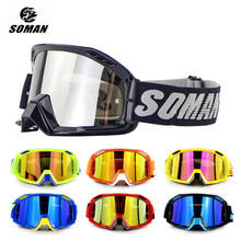 Soman-óculos de proteção para motociclismo, off road, atv, motocross, dirt bike, downhill, moto, cross country, óculos de proteção 2024 - compre barato