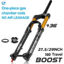 AttLvTu MTB Suspension Fork 27.5 29 Inch Bicycle Downhill DH/AM Speed Down BOOST Fork, 180mm Travel 110*15 Thru Axle Fork