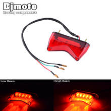 BJMOTO Emark Universal Motorcycle Rear Brake LED Tail Stop Light Lamp License Number Plate Lights for Vans Trailers Trucks 2024 - buy cheap