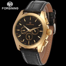 FORSINING FSG6625M3G1  new Automatic fashion dress Men watch tourbillon gold wristwatch for men best gift free shipping 2024 - buy cheap