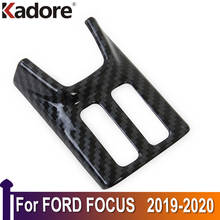 Luz de silicona de fibra de carbono para Ford Focus 2019 2020, embellecedor de cubierta de marco de botón, accesorios de moldura Interior de coche 2024 - compra barato