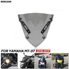 Parabrisas pare-brise para motocicleta, deflectores de viento para YAMAHA MT-07, 2018, 2019, 2020, MT07, FZ07, MT, FZ 07 2024 - compra barato