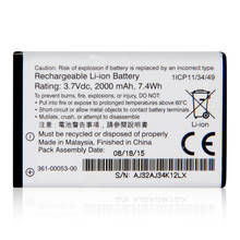 Bateria original de substituição 361-00053-04 para garmin montana 650 650t 600 virb gps 2006-2000-00 bateria 361 mah 2024 - compre barato