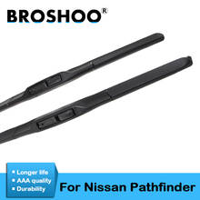 BROSHOO Car Wipers Blade For Nissan Pathfinder R51 R52 2005 2006 2007 2008 2009 2010 2011 2012 2013 2014 2015 2016 2017 2018 2024 - buy cheap