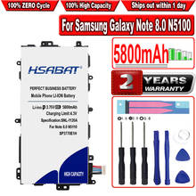 HSABAT 5500mAh Bateria para Samsung Galaxy Note 8.0 N5100 SP3770E1H N5120 N5110 GT-N5100 GT-N5110 2024 - compre barato