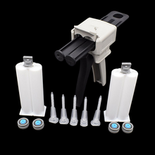 Adhesive Gun Dispenser Glue Gun 50ml 1:1 Manual Caulking Gun with 5pc Static Mixing Nozzle 2 Set 50ml 1:1 Empty Dual Cartridge 2024 - купить недорого