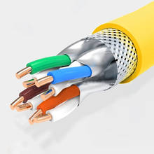 Cable Ethernet RJ45 CAT 8, Cable de red 40G 2000MHz CAT8 S/FTP, Cable de instalación de doble blindaje 22AWG 24AWG, cobre libre de oxígeno 2024 - compra barato