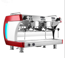 Máquina de café expresso elétrica semiautomática, 2 cabeças, 240 copos/h, latte, cappuccino, mocha, cafeteira americana