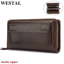 WESTAL Genuine Leather Wallet Male Men's Wallets Credit Card Holder Clutch Male Bags Coin Purse Men Casual Portmonee My Orders 2024 - buy cheap