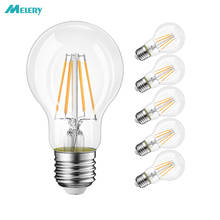 E26 E27 LED Light Ball Bulb Edison Screw Filament A60 Lamp  8W Equivalent 80W Clear Incandescent [Energy Class A++] 6PACK 2024 - buy cheap